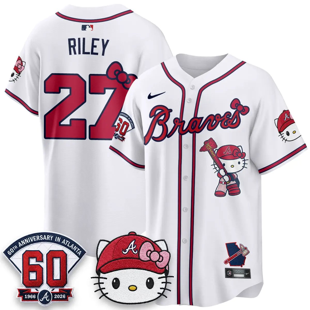 Atlanta Braves x Meow KT 2026 Vapor Limited Jersey - All Stitched by Atlanta Braves