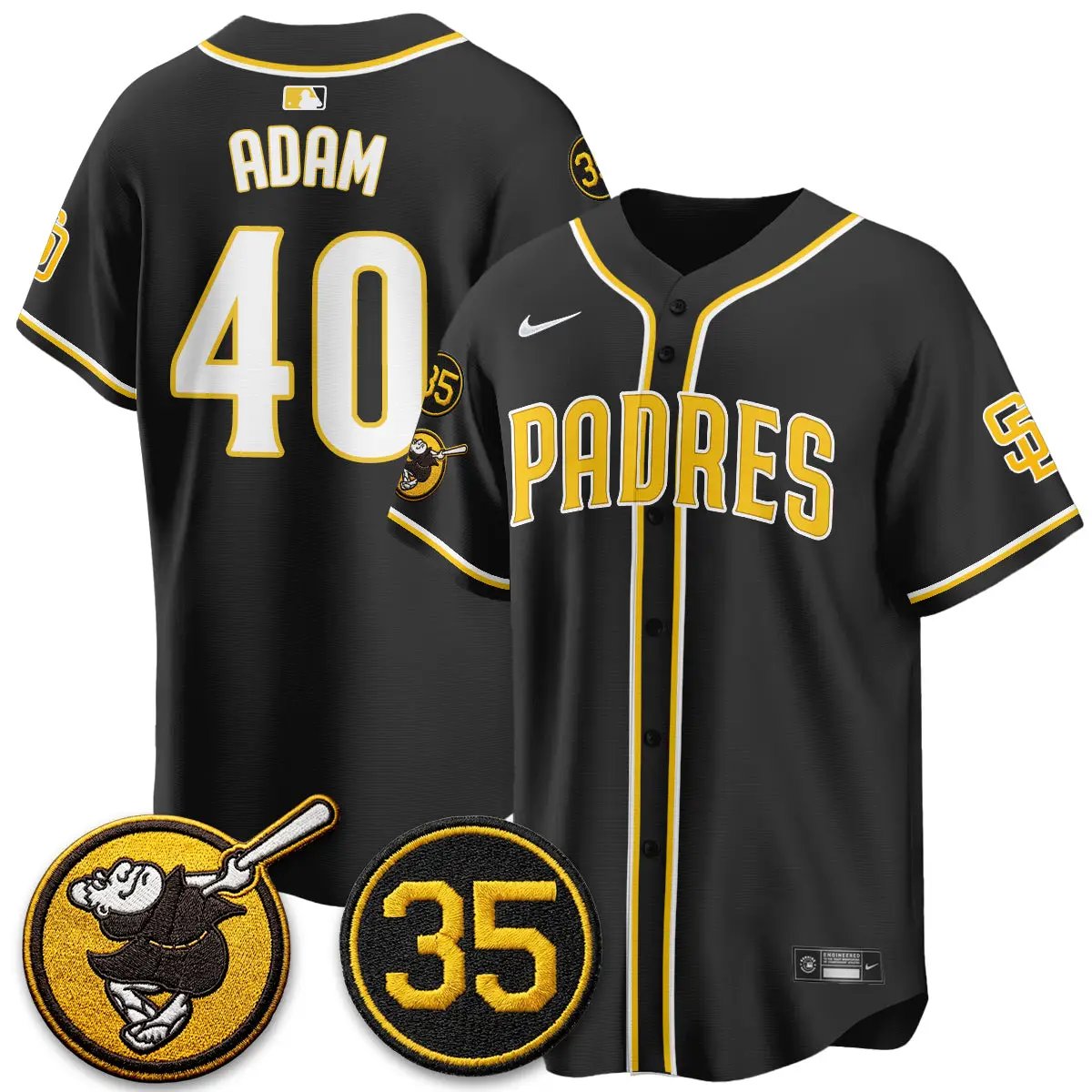 SD 2026 Black Out Style Limited Vapor Jersey - All Stitched by San Diego Padres