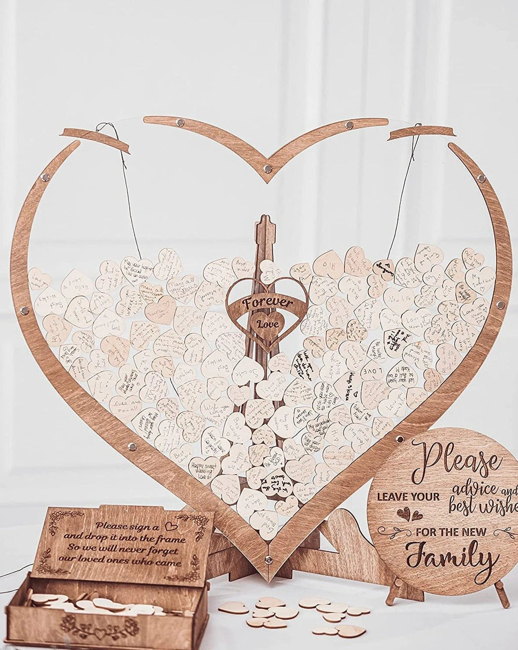 Everlasting Moments heart-shaped guest book Bowlift by Bowlift