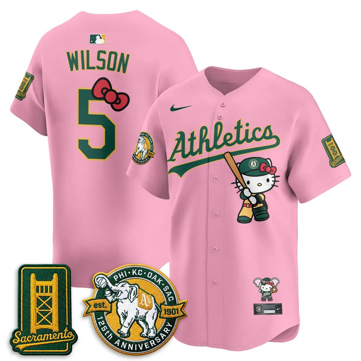 Oakland Athletics x Meow KT 2026 Vapor Limited Jersey - Stitched by Oakland Athletics