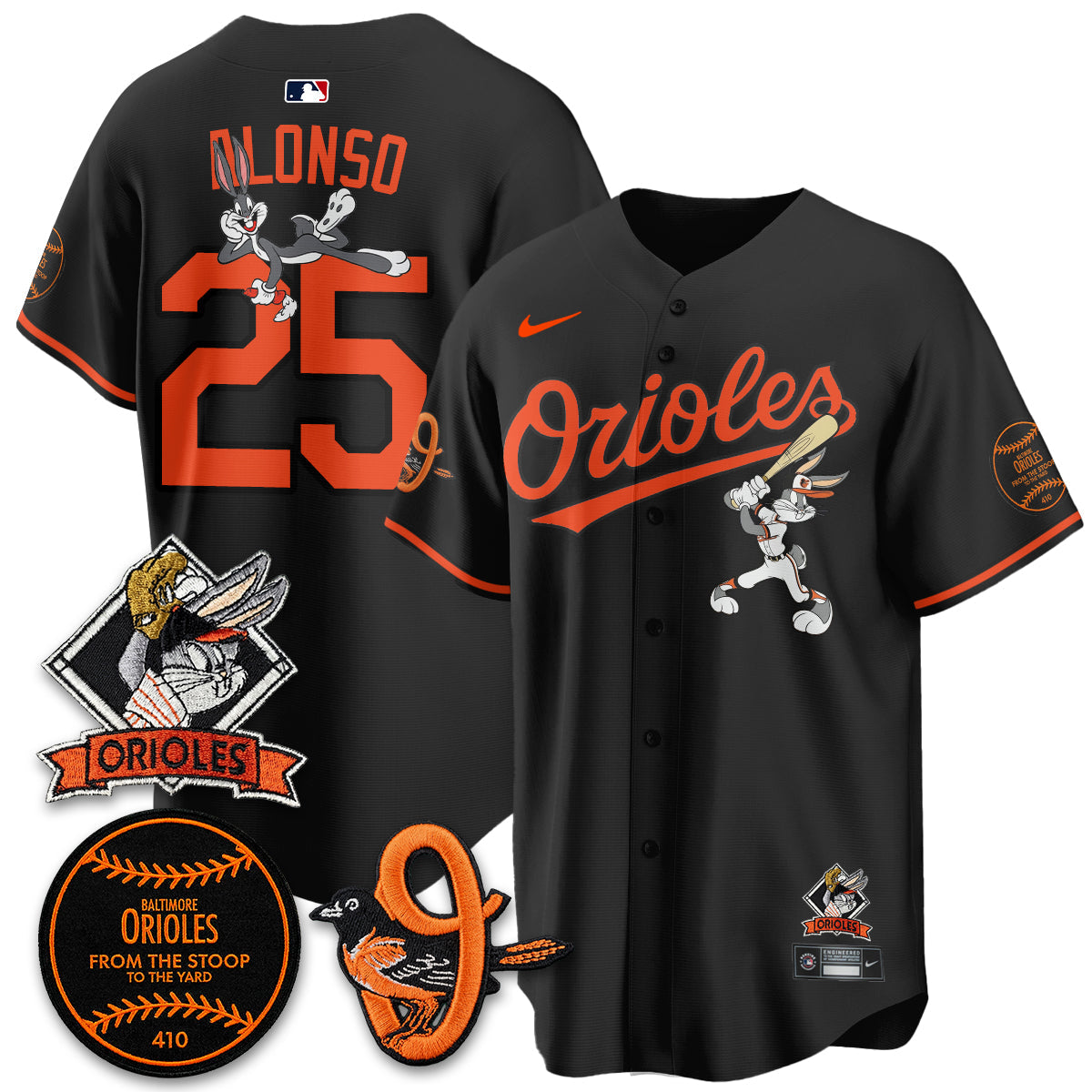 BAL x Bunny Vapor Premier Limited Jersey - Stitched by Baltimore Orioles