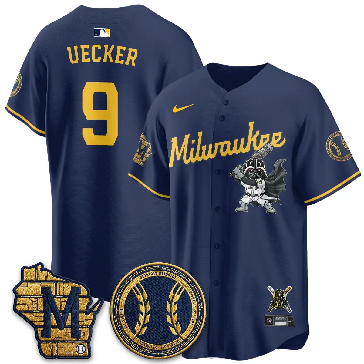 MIL x SW Limited Jersey - Stitched by Milwaukee Brewers