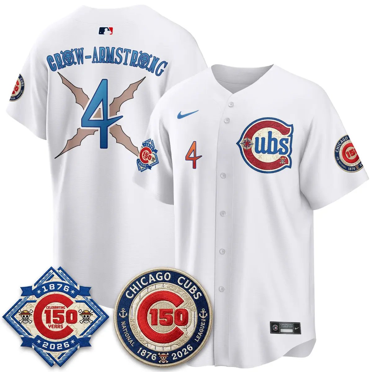 CHC x Japanese Cartoon Limited Jersey - Stitched by Chicago Cubs