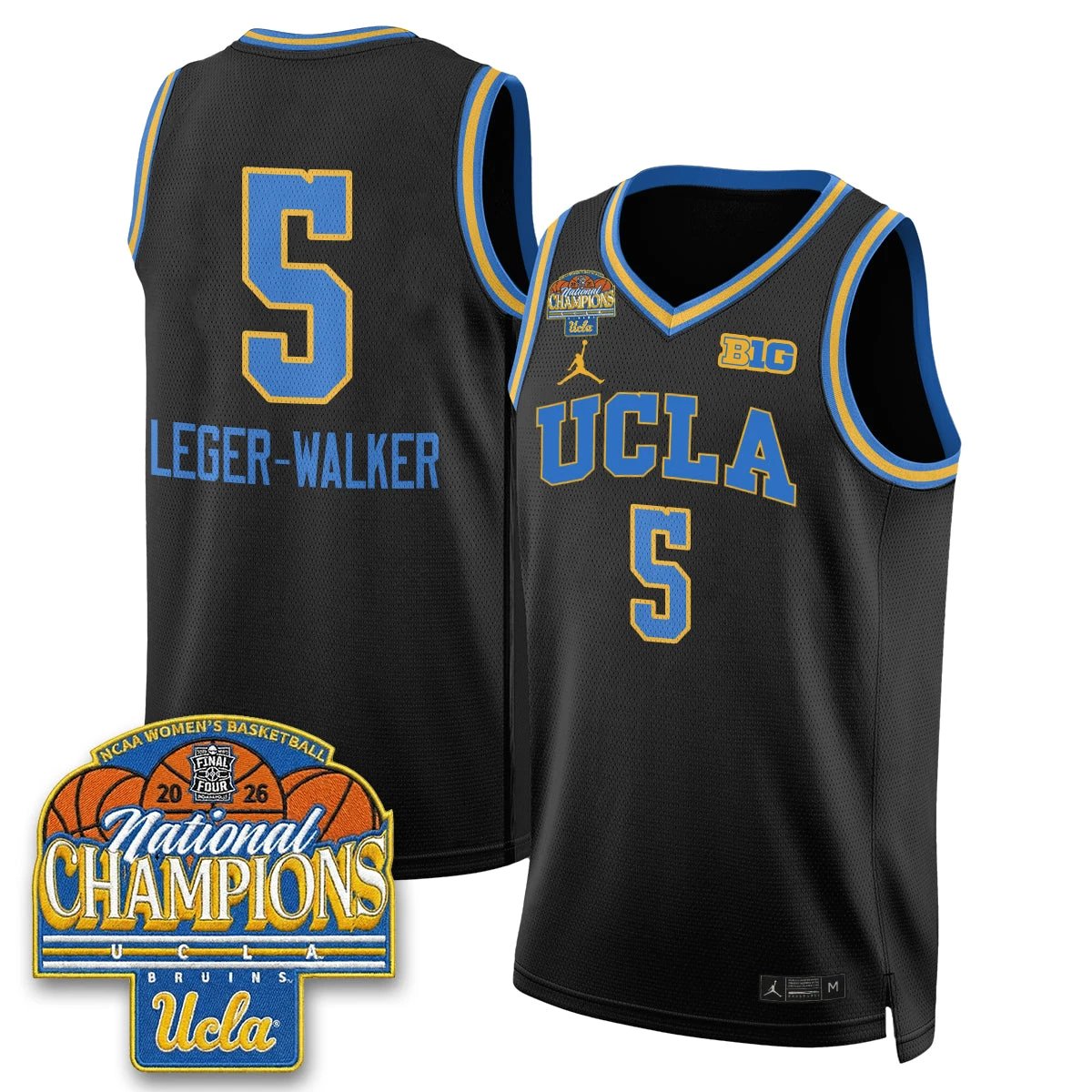 UCLA Women's Basketball National Champion 2026 Limited Jersey - All Stitched by UCLA