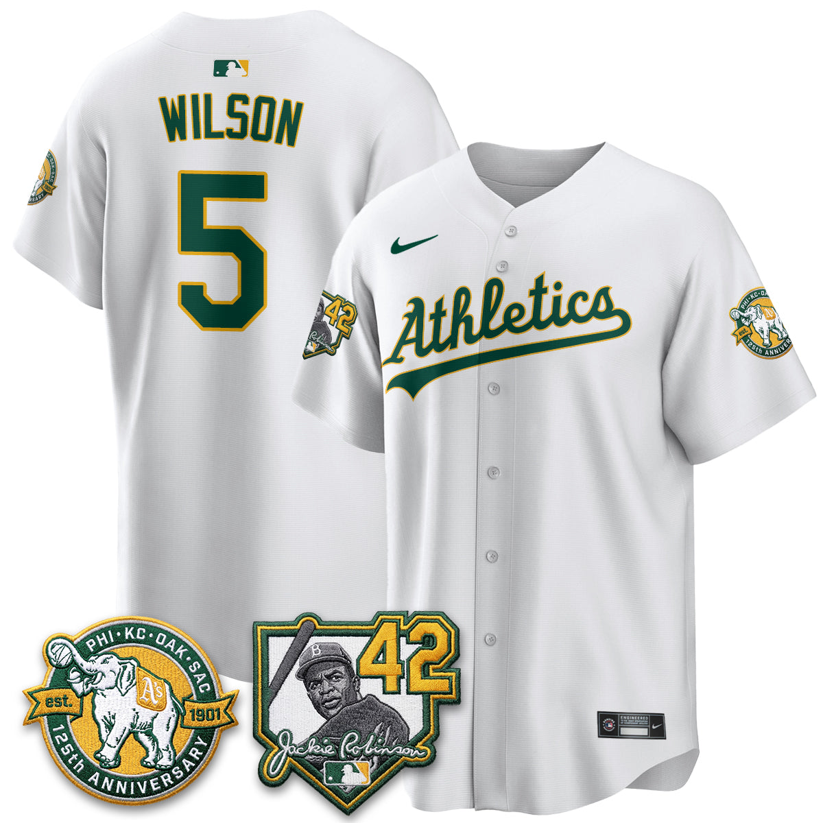 Oakland Athletics 2026 Jackie Robinson Day - Celebrating 125 Years Limited Vapor Jersey - All Stitched by Oakland Athletics