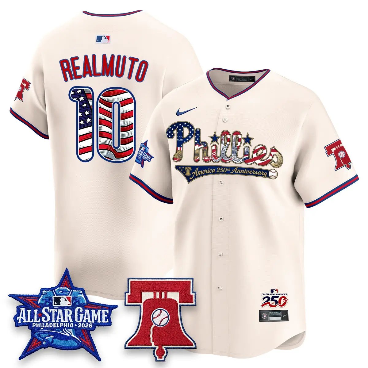 PHI 2026 USA 250 All Star Game Vapor Limited Jersey - Stitched by Philadelphia Phillies