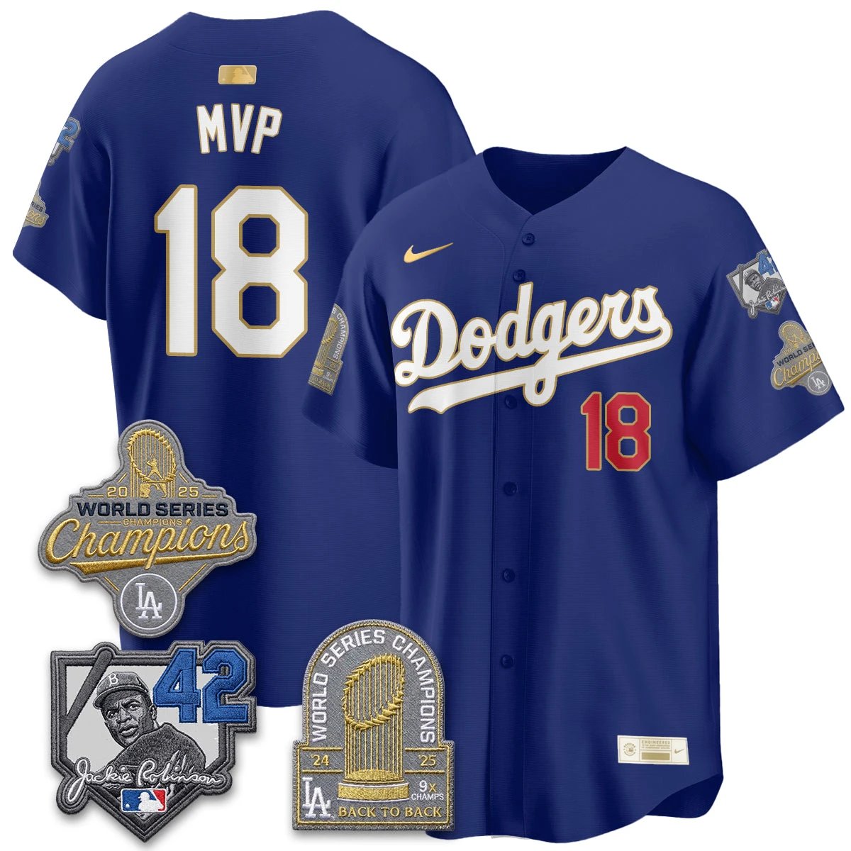LAD 2026 Jackie Robinson New Era Vapor Limited Jersey - All Stitched by Los Angeles Dodgers