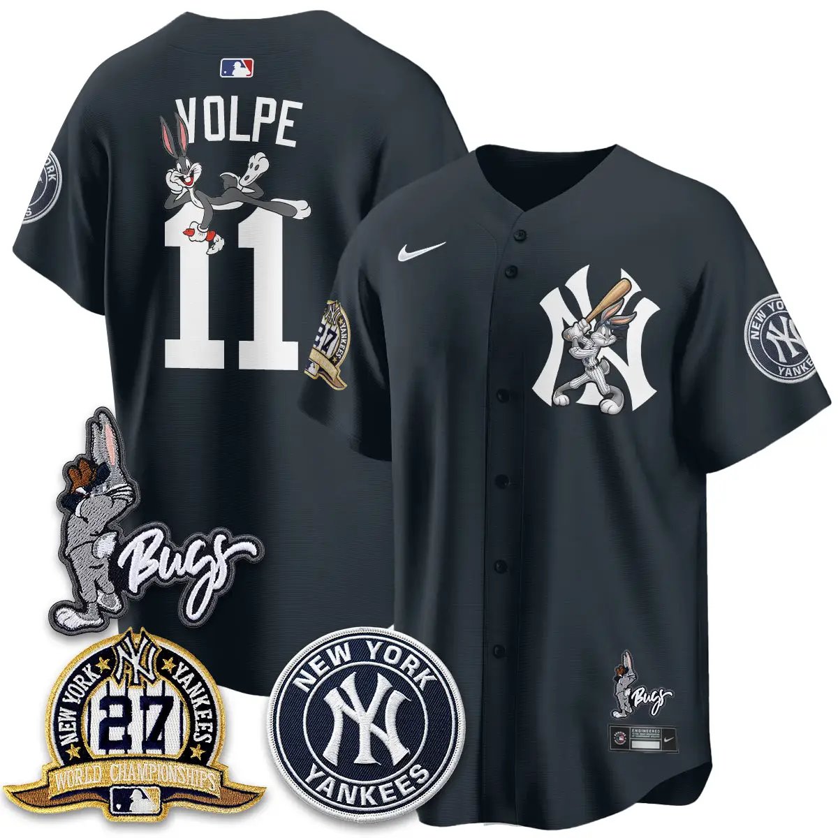 NYY Bunny Vapor Limited Jersey - All Stitched by New York Yankees