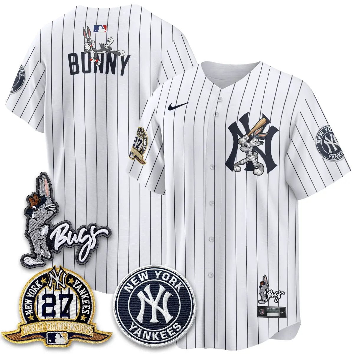 NYY Bunny Vapor Limited Jersey - All Stitched by New York Yankees