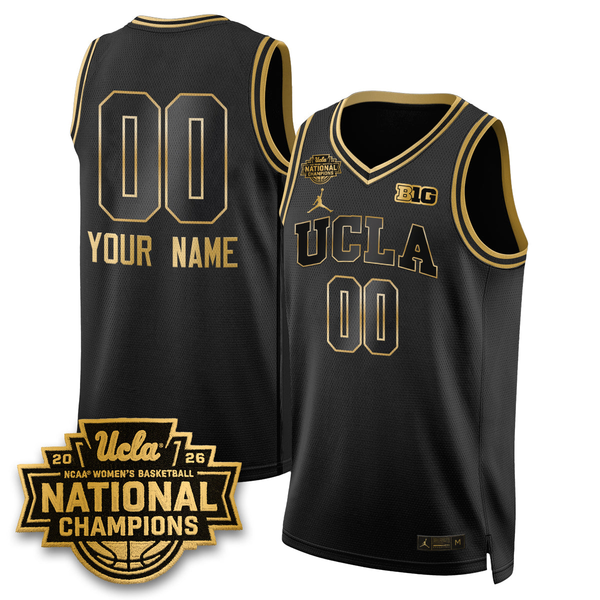 UCLA Women's Basketball National Champion 2026 Gear Limited Custom Jersey - All Stitched by UCLA
