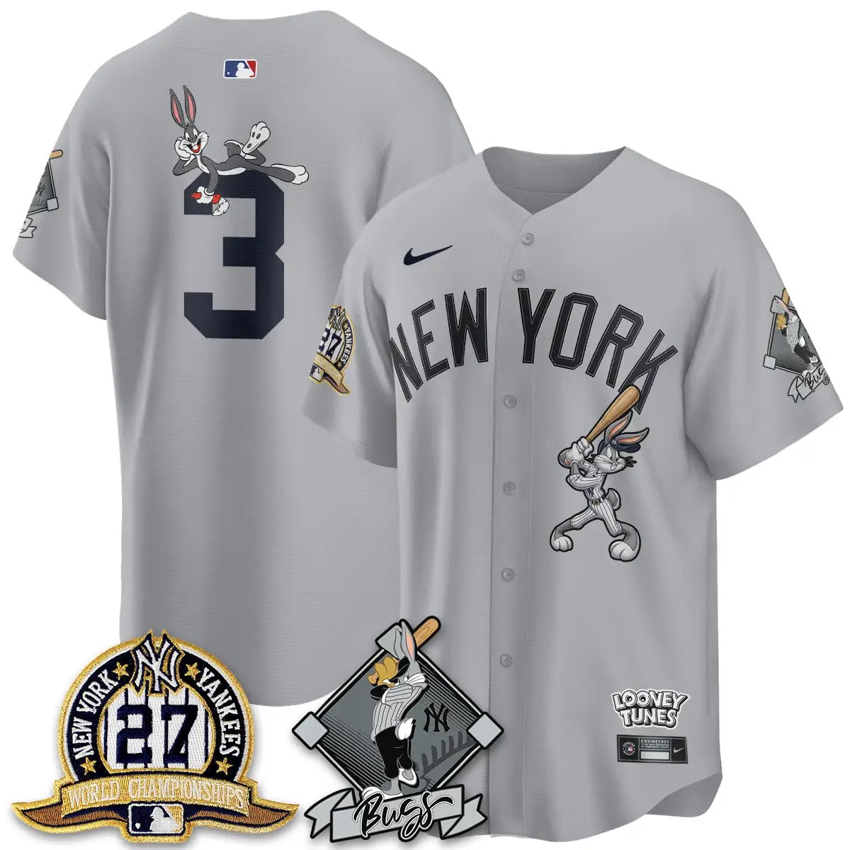 NYY Bunny Vapor Limited Jersey V2- Stitched by New York Yankees