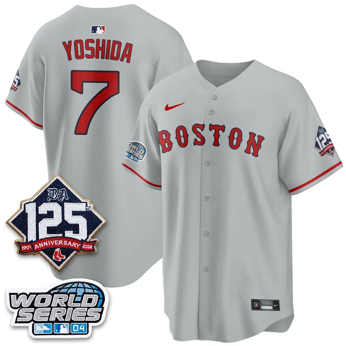 BOS Throwback 2004 Vapor Jersey - Stitched by Boston Red Sox