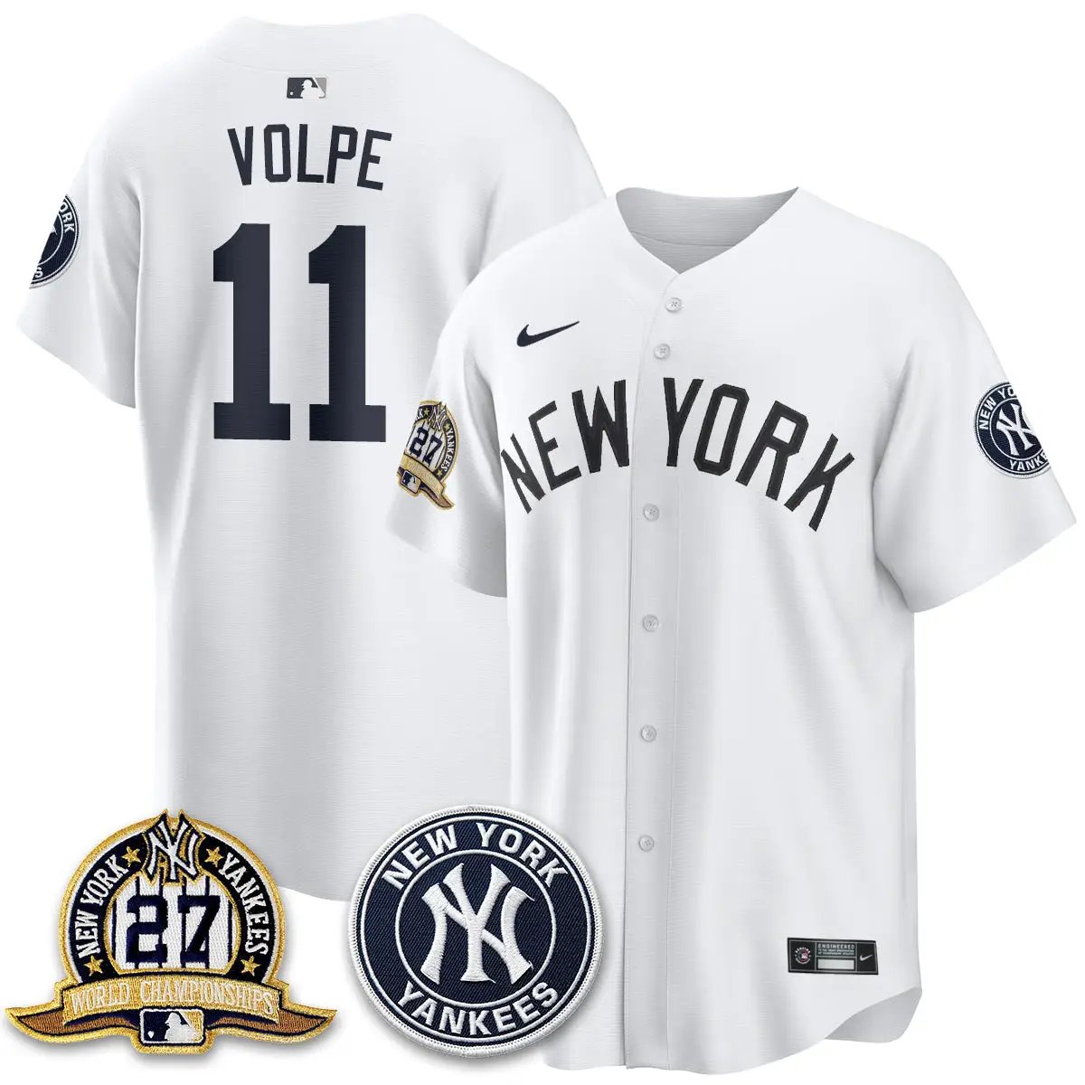 New York Yankees Alternate Jersey - All Stitched by New York Yankees