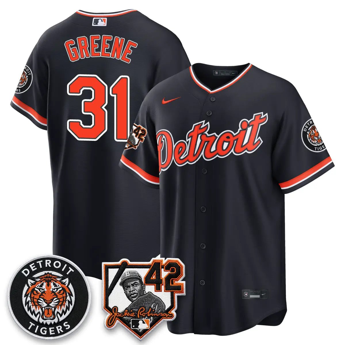 Detroit Tigers 2026 Jackie Robinson Day Vapor Limited Jersey - All Stitched by Detroit Tigers