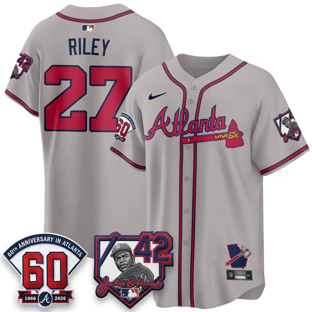 ATL 2026 Jackie Robinson Day Vapor Limited Jersey - All Stitched by Atlanta Braves