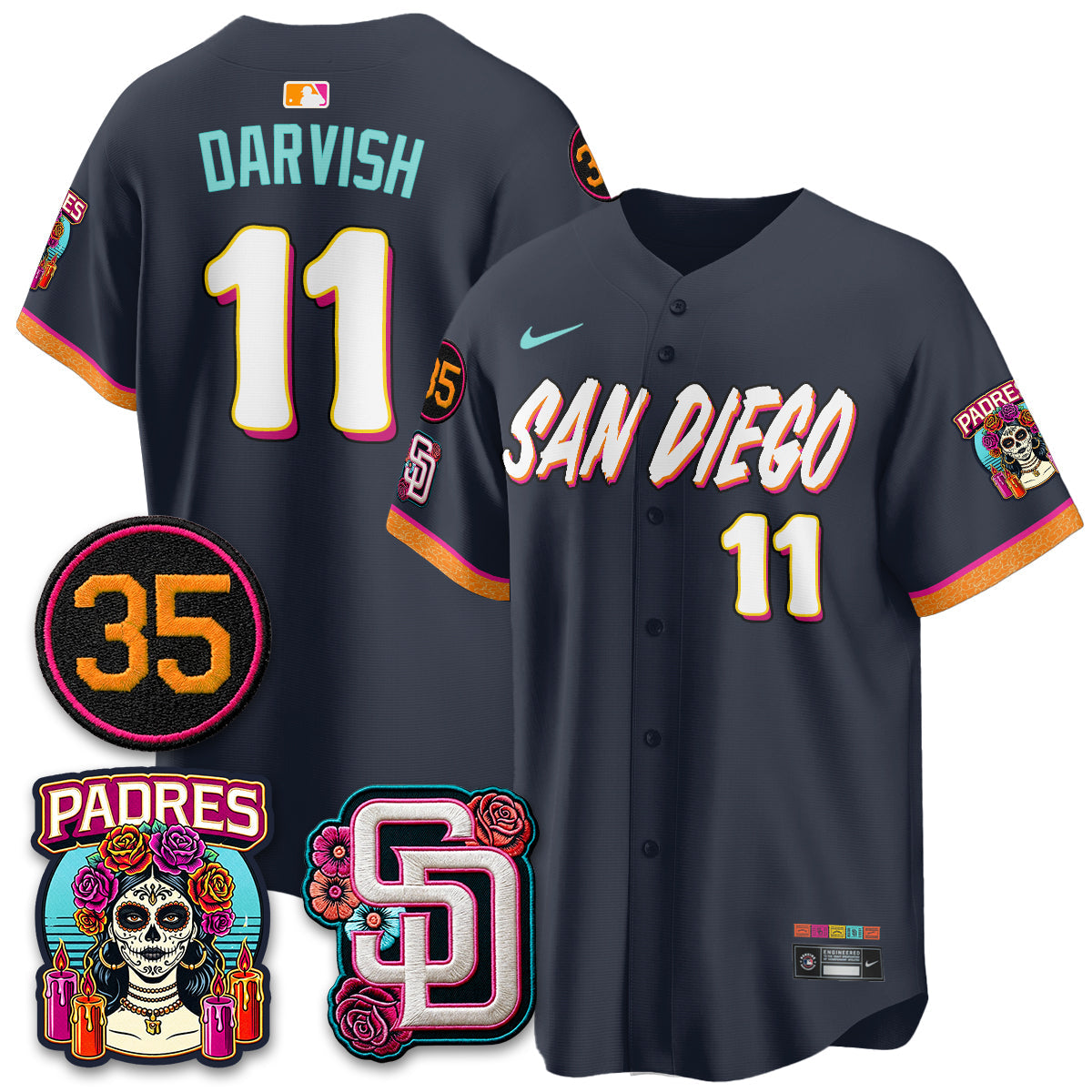 SD 2026 City Connect Vapor Premier Limited Jersey - All Stitched V2 by San Diego Padres