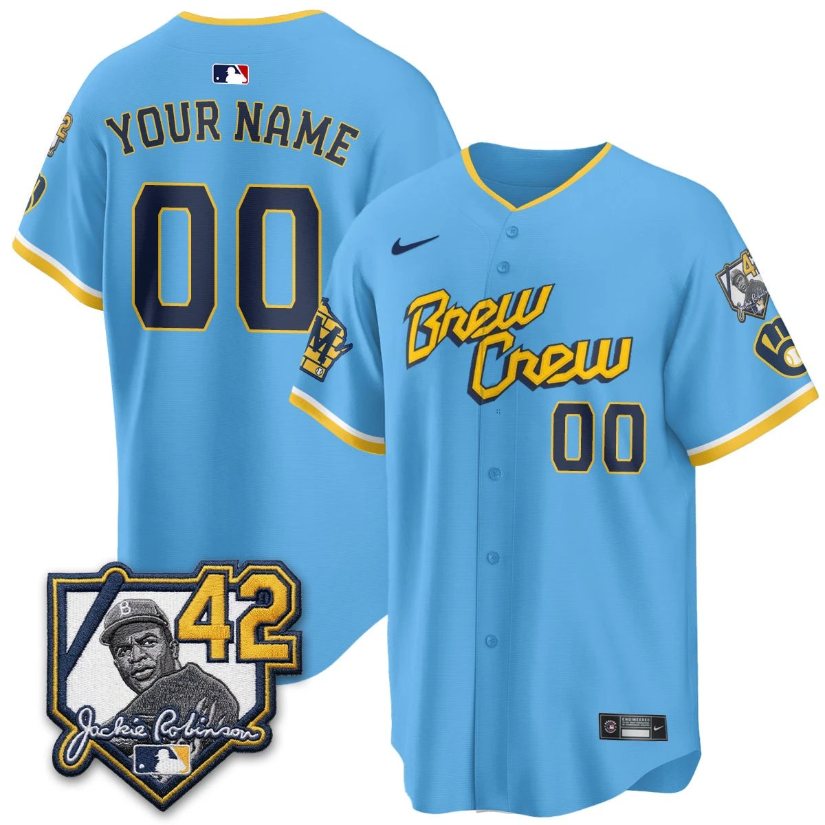 MIL 2026 New Era Vapor Custom Limited Jersey - All Stitched by Milwaukee Brewers