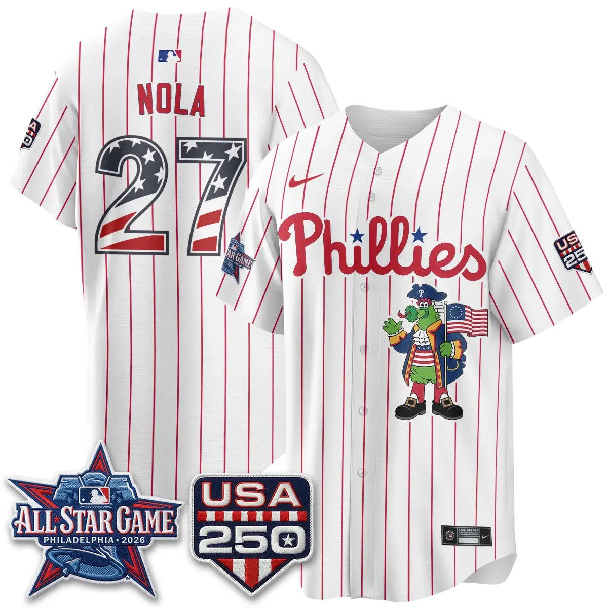 PHI 2026 All Star Phanatic Edition Vapor Jersey - Stitched by Philadelphia Phillies