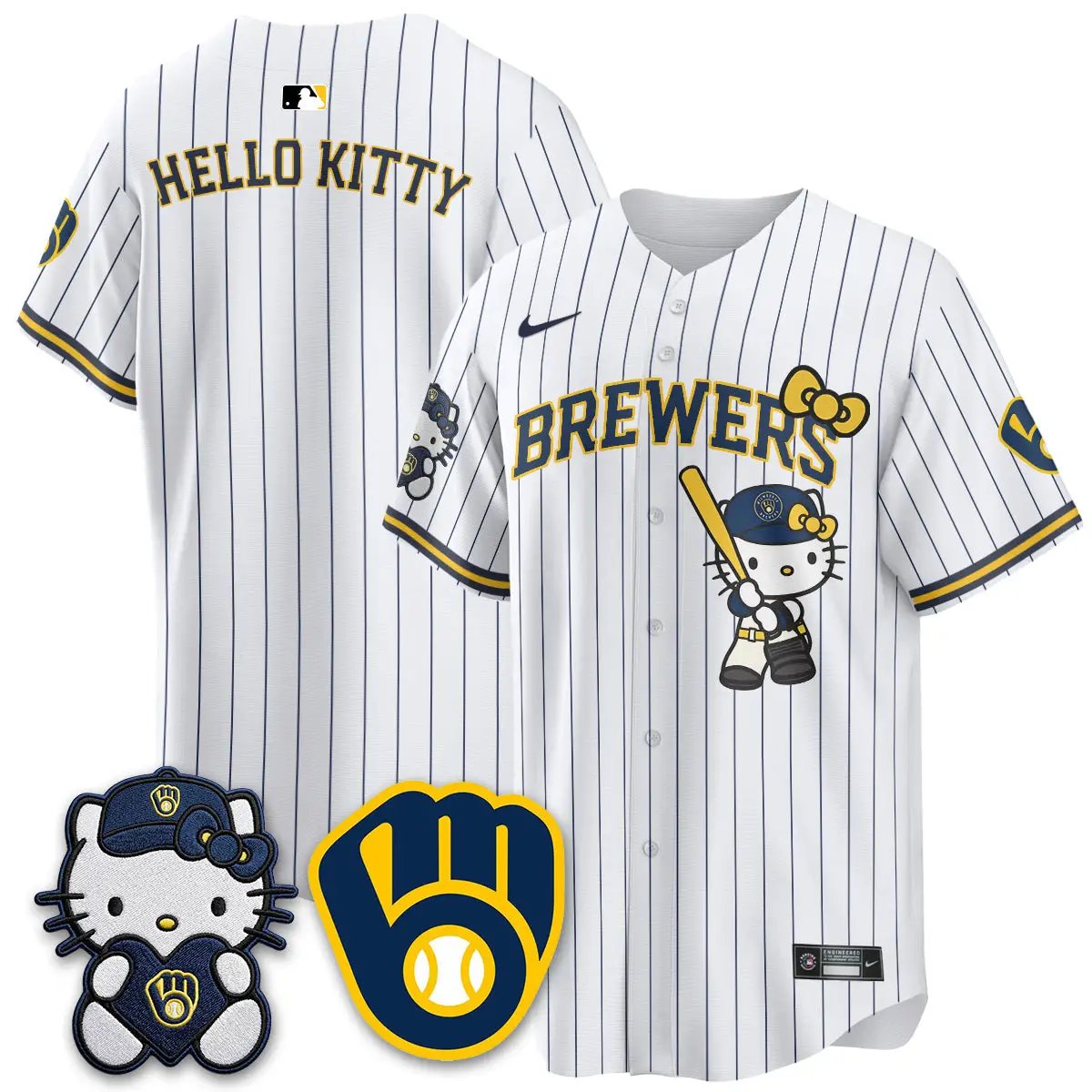 Milwaukee Brewers Meow KT Night Vapor Limited Jersey - All Stitched by Milwaukee Brewers