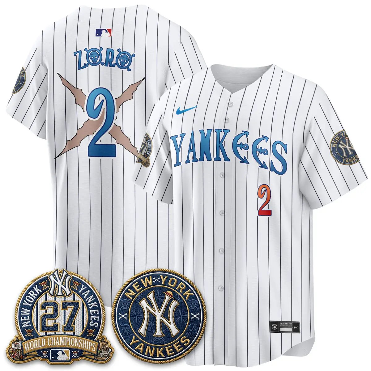 NYY x Japanese Cartoon Limited Jersey - Stitched by New York Yankees