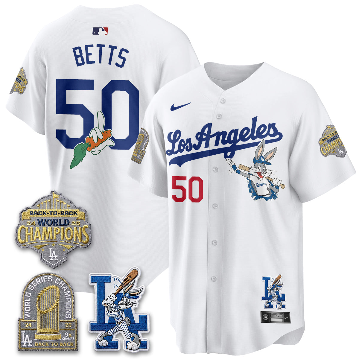 LAD Bunny Vapor Limited Jersey - All Stitched by Los Angeles Dodgers