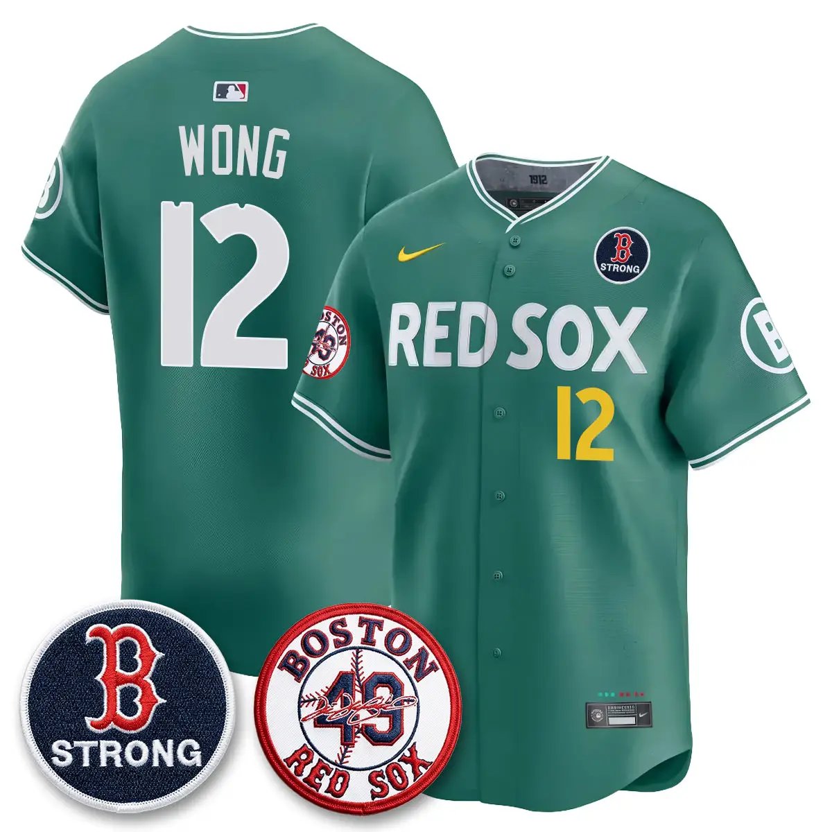 BOS Tim Wakefield Memorial Patch Vaper Premier Limited Jersey - All Stitched V2 by Boston Red Sox