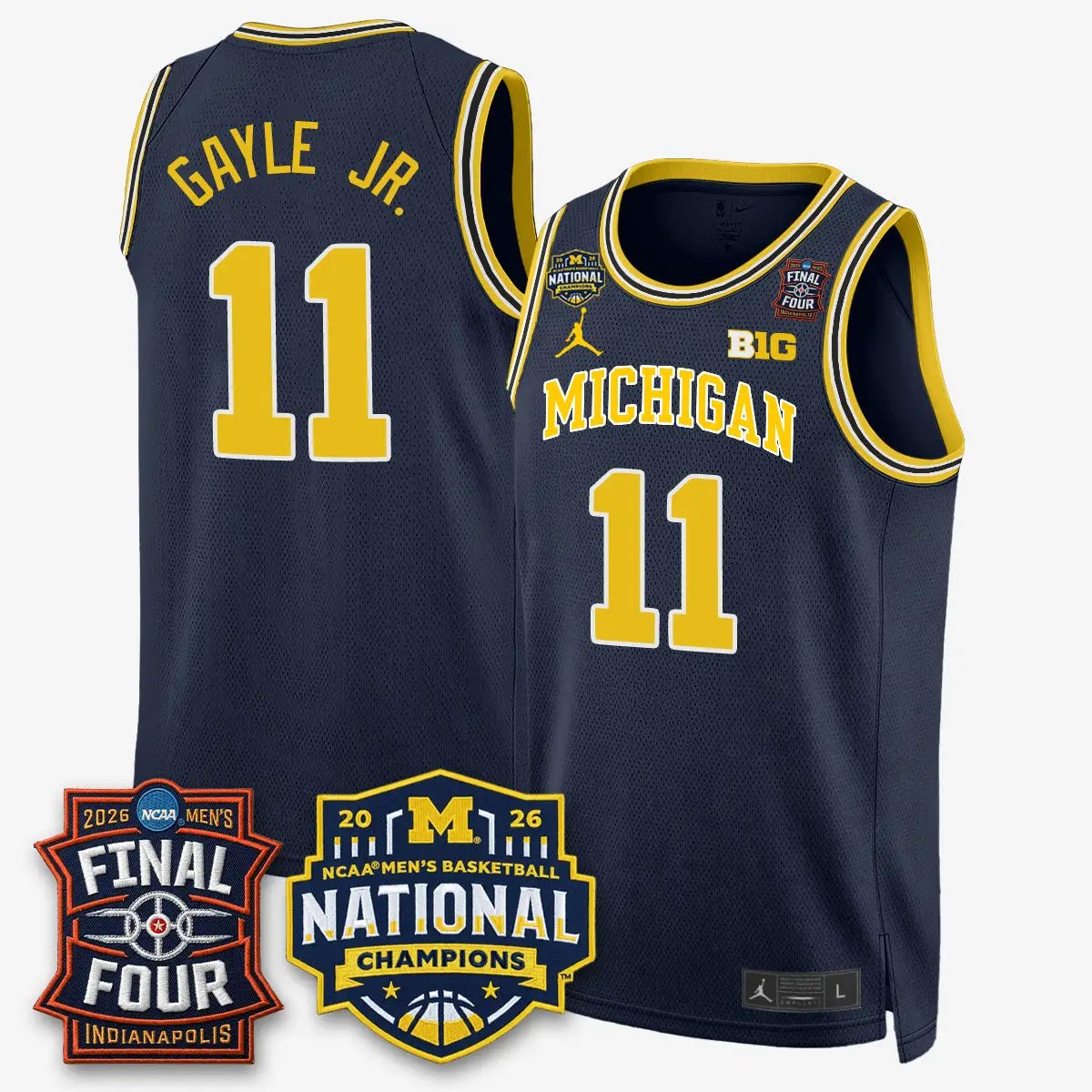 Michigan Wolverines 2026 NCAA Basketball Champions Limited Jersey - All Stitched by Michigan Wolverines