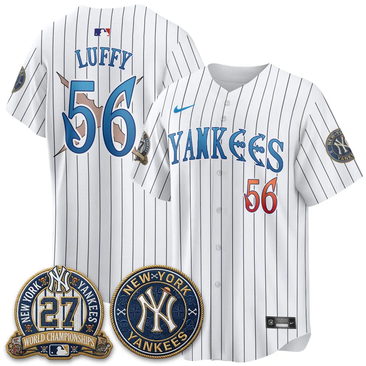 NYY x Japanese Cartoon Limited Jersey - Stitched by New York Yankees