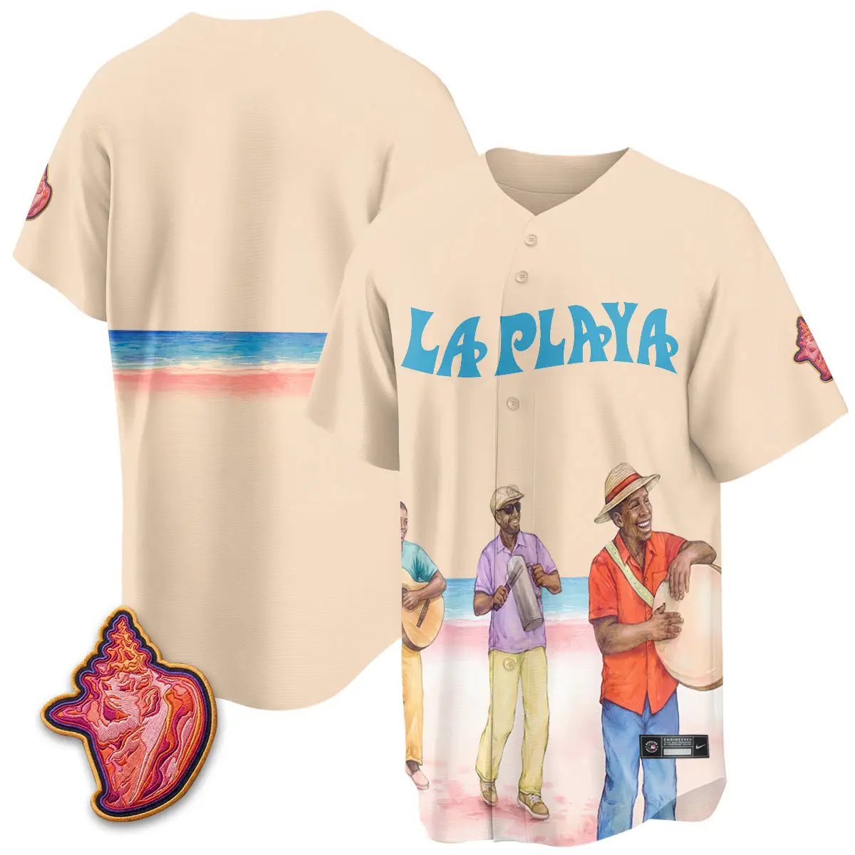 NYY Beach Connect "La Playa" Edition Vapor Jersey- Patch Stitched by New York Yankees