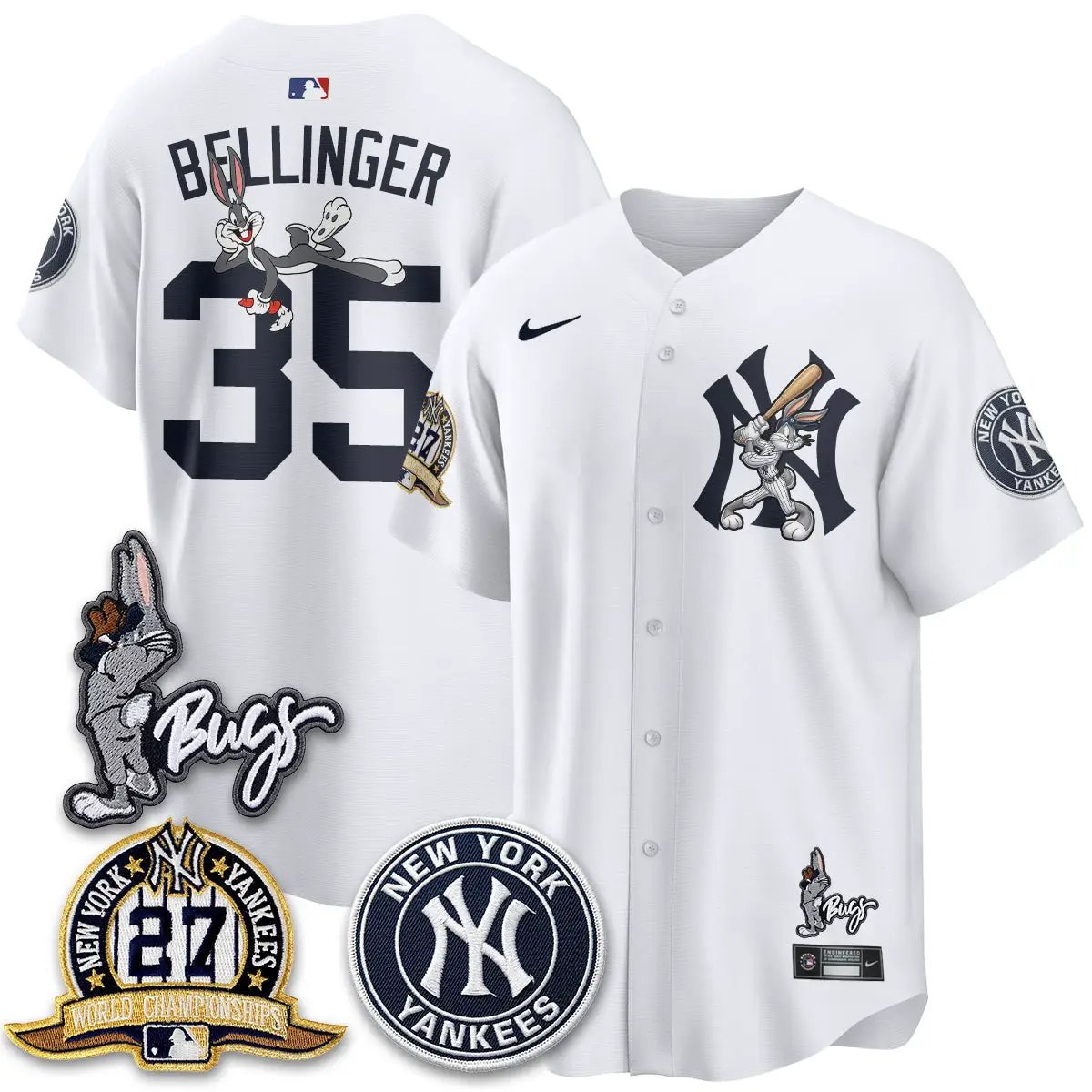 NYY Bunny Vapor Limited Jersey - All Stitched by New York Yankees