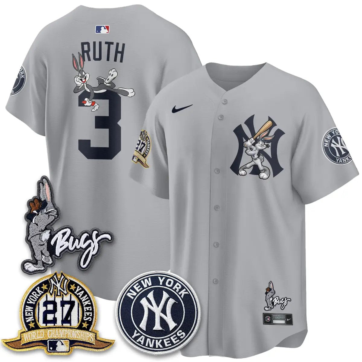 NYY Bunny Vapor Limited Jersey - All Stitched by New York Yankees