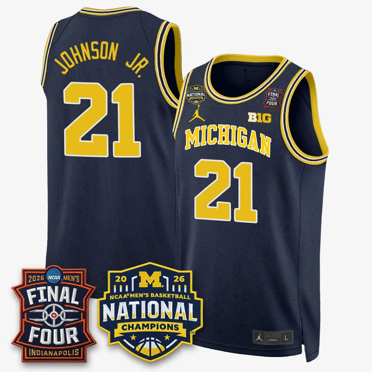 Michigan Wolverines 2026 NCAA Basketball Champions Limited Jersey - All Stitched by Michigan Wolverines