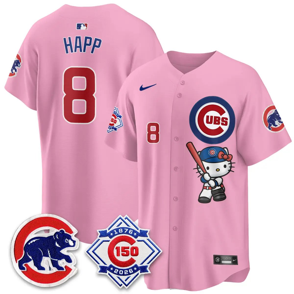 Chicago Cubs x Meow KT Vapor Premier Limited Jersey - All Stitched by Chicago Cubs