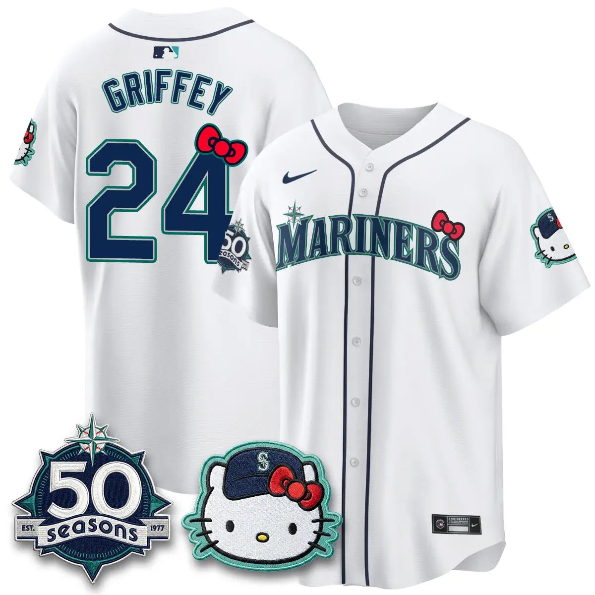 SEA x Meow KT Night Limited Jersey - All Stitched by Seattle Mariners