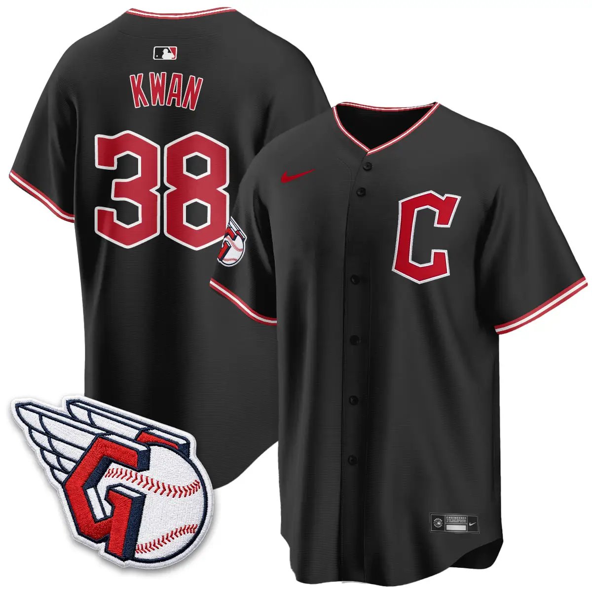 CLE 2026 Black Out Style Limited Vapor Jersey - All Stitched by Cleveland Guardians