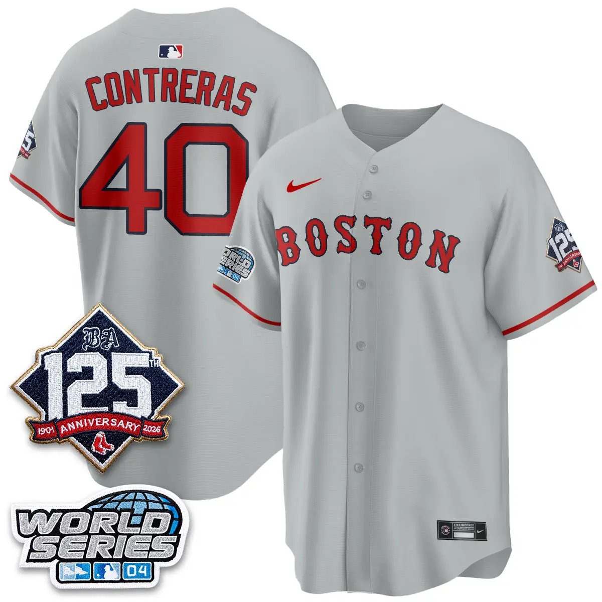 BOS Throwback 2004 Vapor Jersey - Stitched by Boston Red Sox