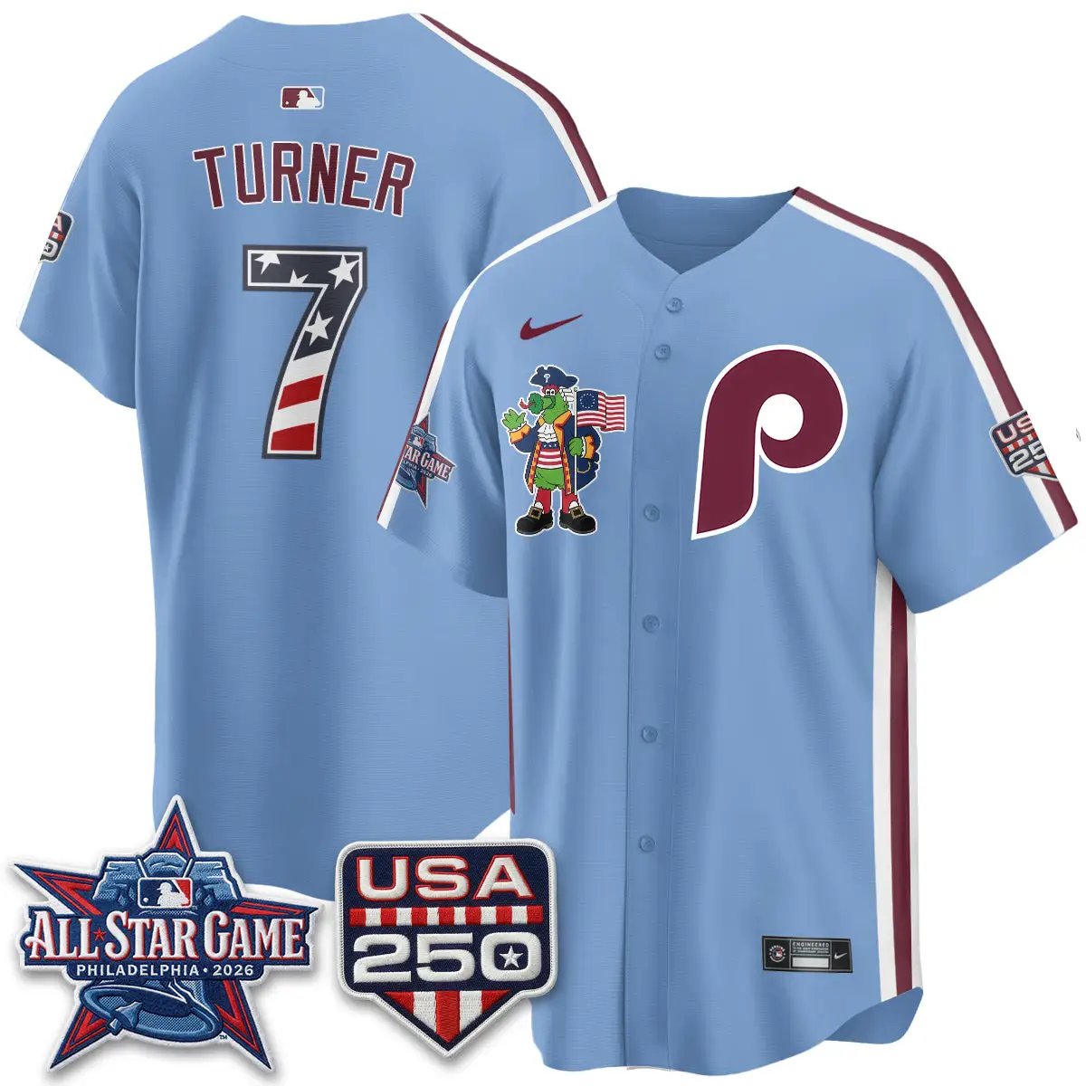 PHI 2026 All Star Phanatic Edition Vapor Jersey - Stitched by Philadelphia Phillies