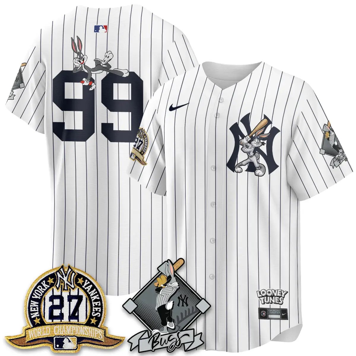 NYY Bunny Vapor Limited Jersey V2- Stitched by New York Yankees