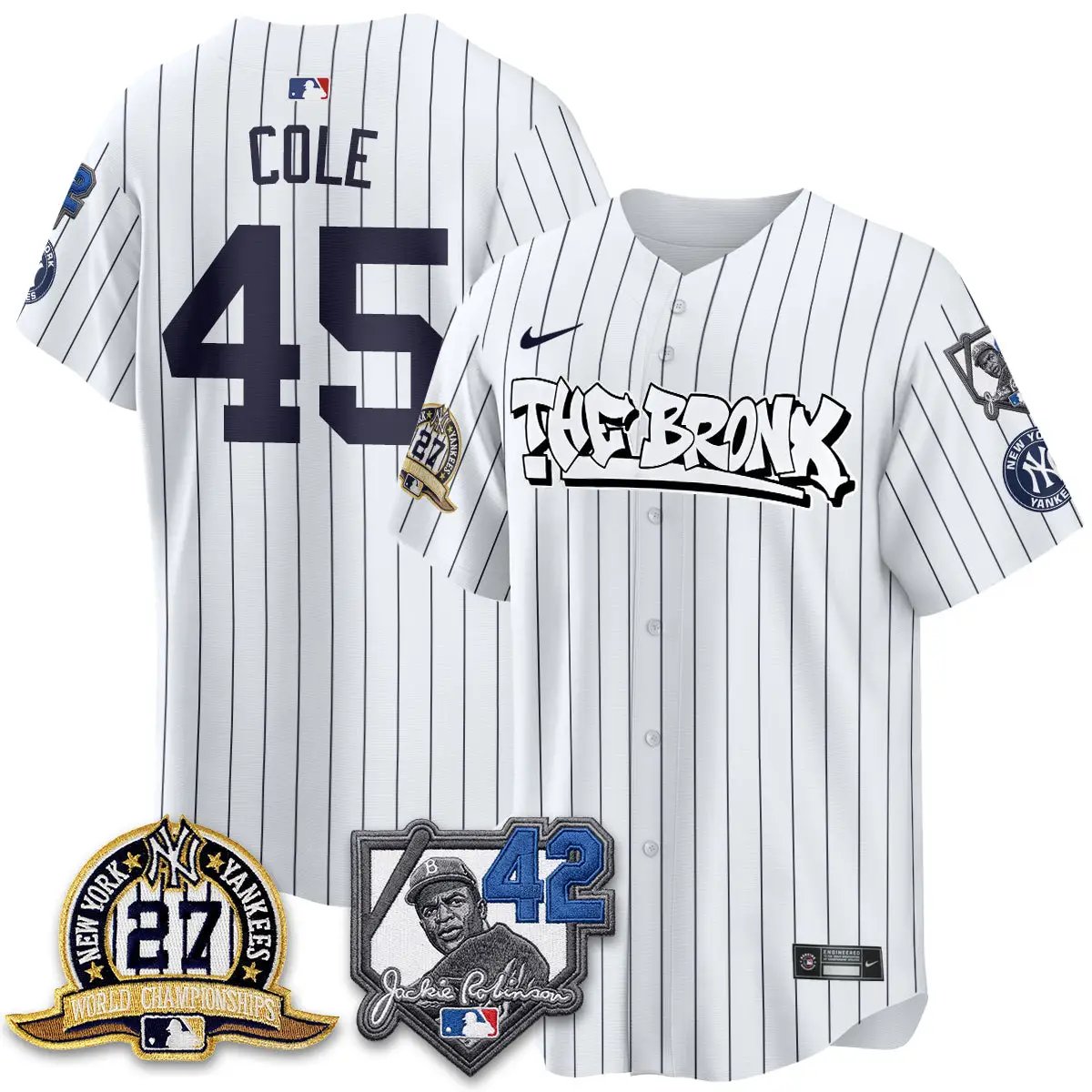 New York Yankees The Bronx 2026 Jackie Robinson Day Vapor Limited Jersey - All Stitched by New York Yankees