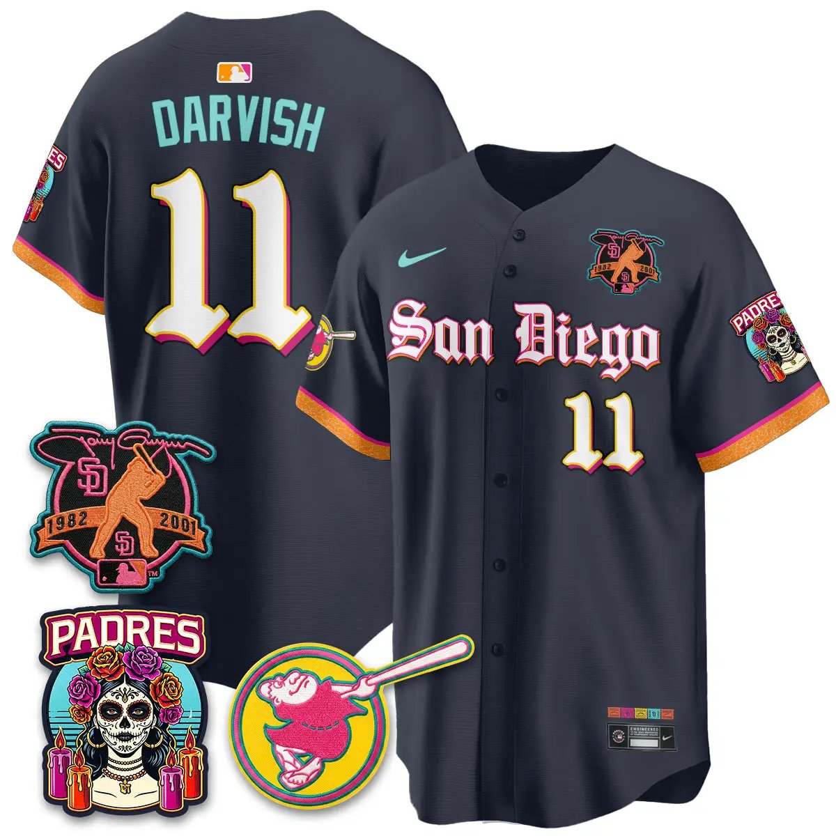 SD 2026 City Connect x Tony Gwynn Patch Vapor Premier Limited Jersey - All Stitched by San Diego Padres