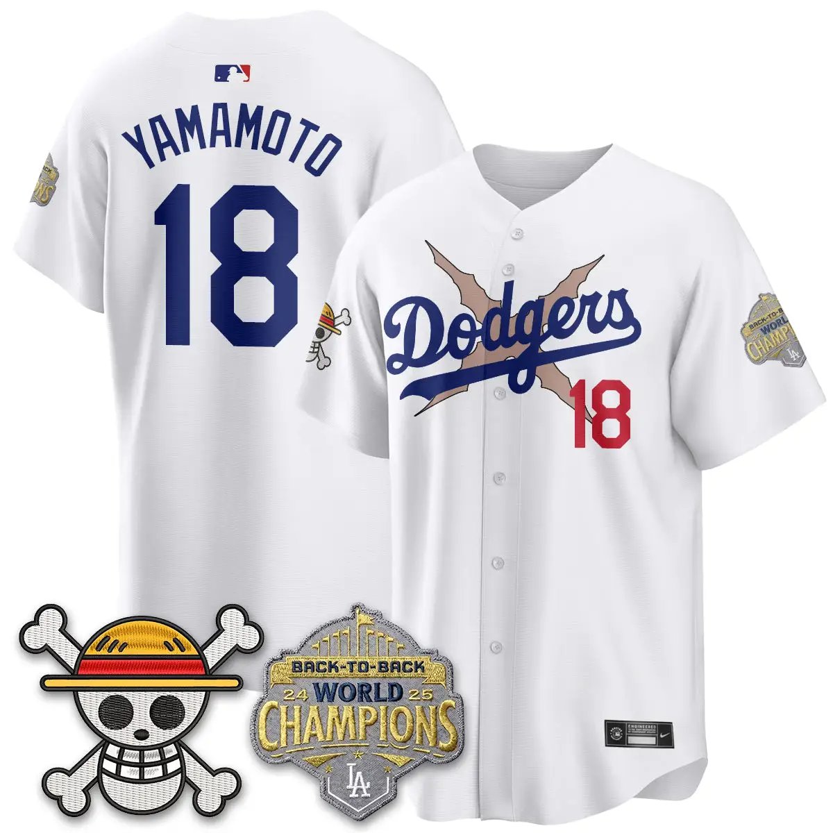 LAD x OP Vapor Jersey -All Stitched V2 by Los Angeles Dodgers