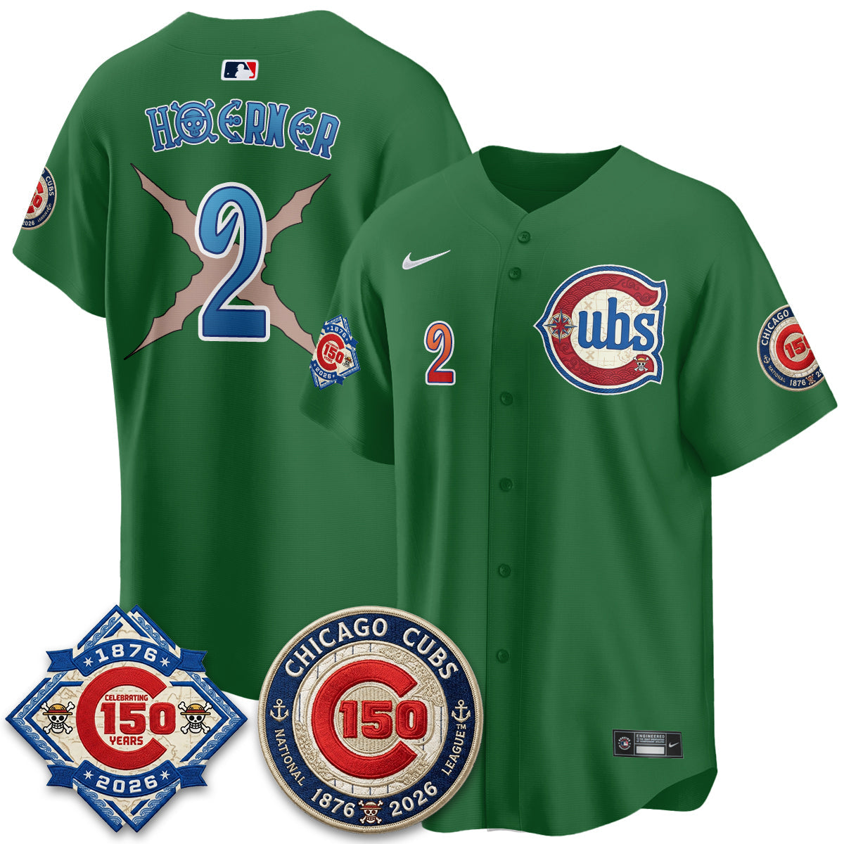 CHC x Japanese Cartoon Limited Jersey - Stitched by Chicago Cubs