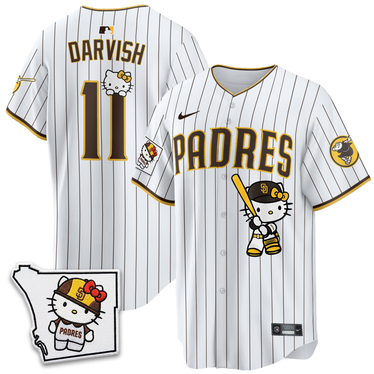 San Diego Padres x Meow KT Vapor Limited Jersey - All Stitched V2 by San Diego Padres