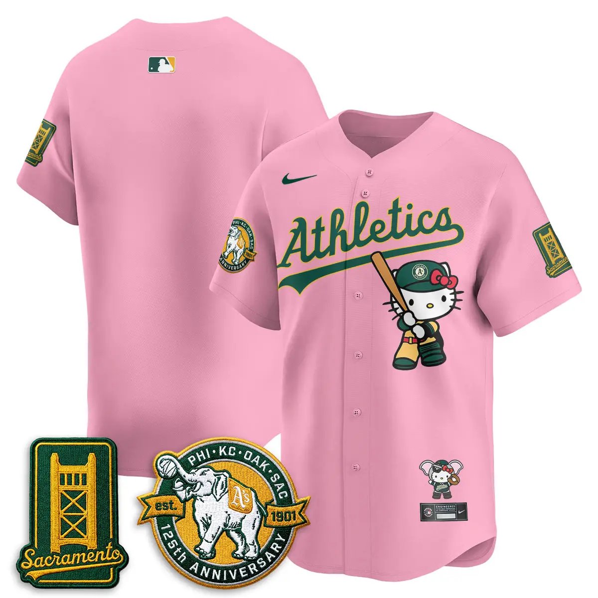 Oakland Athletics x Meow KT 2026 Vapor Limited Jersey - Stitched by Oakland Athletics