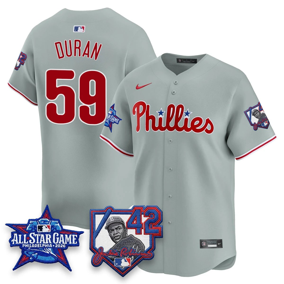 Philadelphia Phillies 2026 Jackie Robinson New Era - All Star Game Vapor Limited Jersey - All Stitched by Philadelphia Phillies
