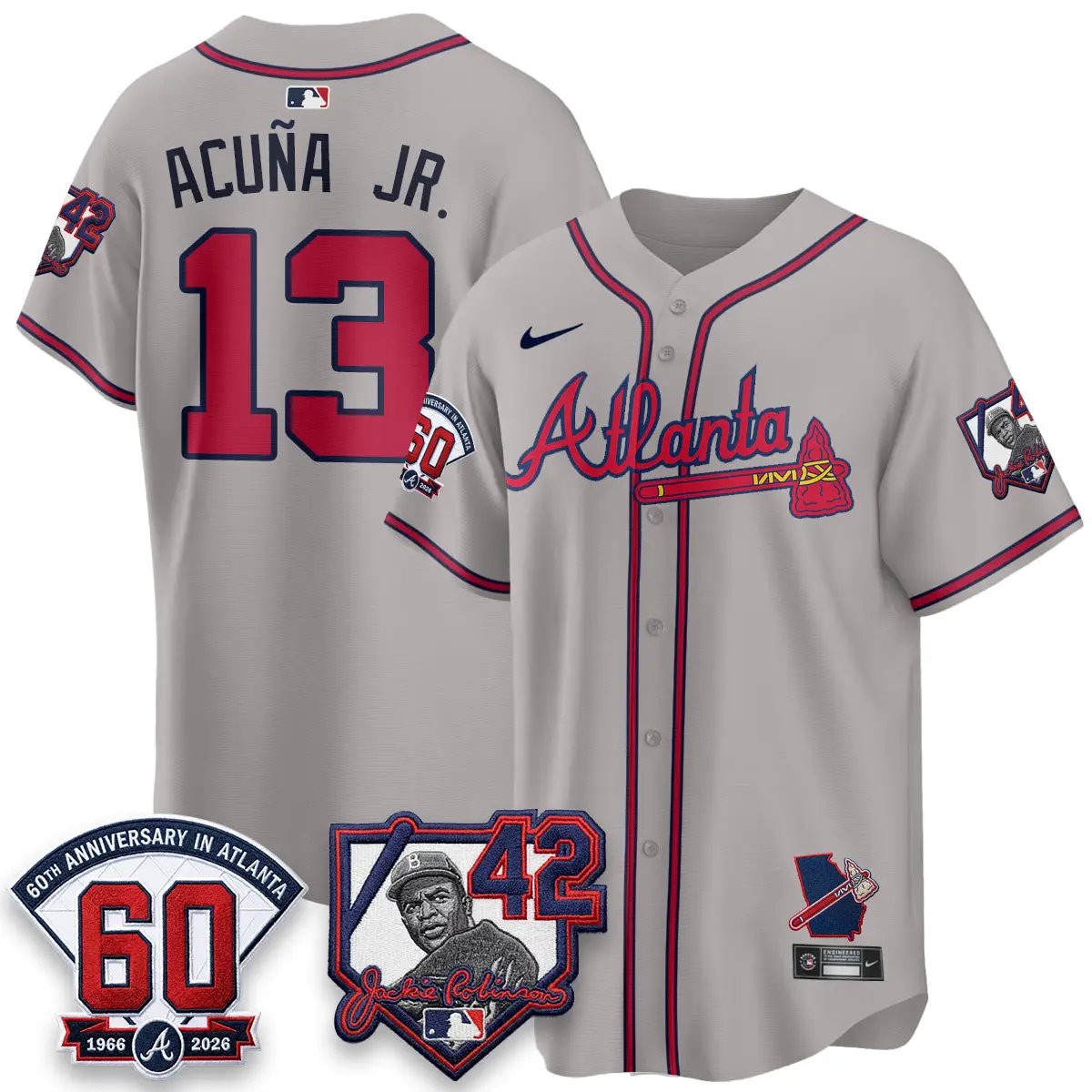 ATL 2026 Jackie Robinson Day Vapor Limited Jersey - All Stitched by Atlanta Braves