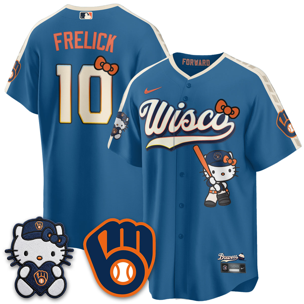Milwaukee Brewers Meow KT Night Vapor Limited Jersey - All Stitched by Milwaukee Brewers