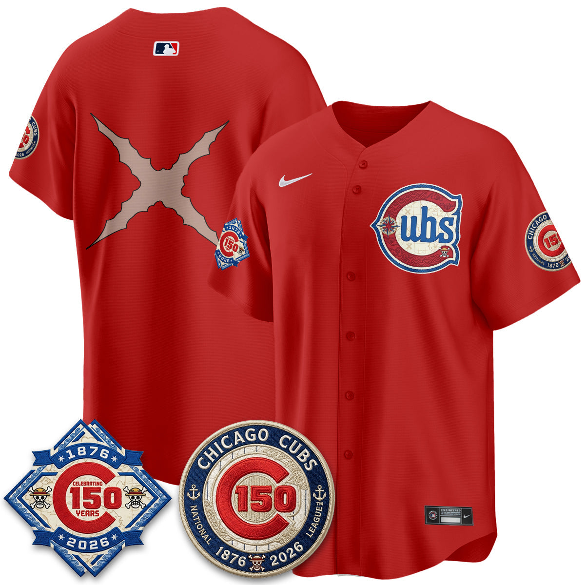 CHC x Japanese Cartoon Limited Jersey - Stitched by Chicago Cubs