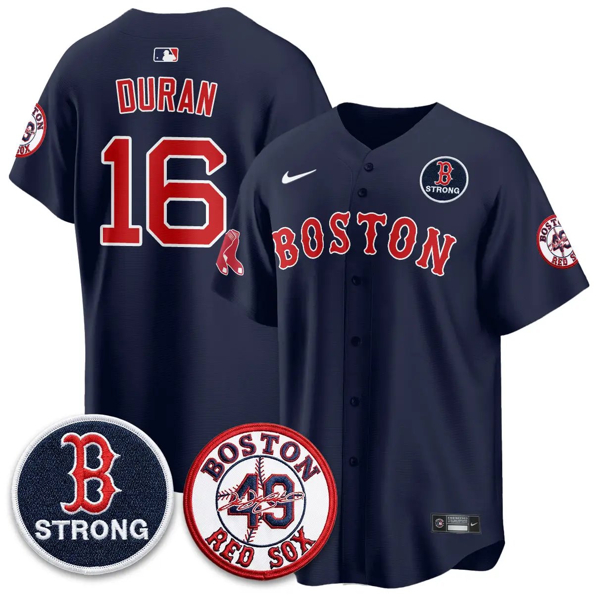 BOS Tim Wakefield Memorial Patch Vaper Premier Limited Jersey - All Stitched V2 by Boston Red Sox