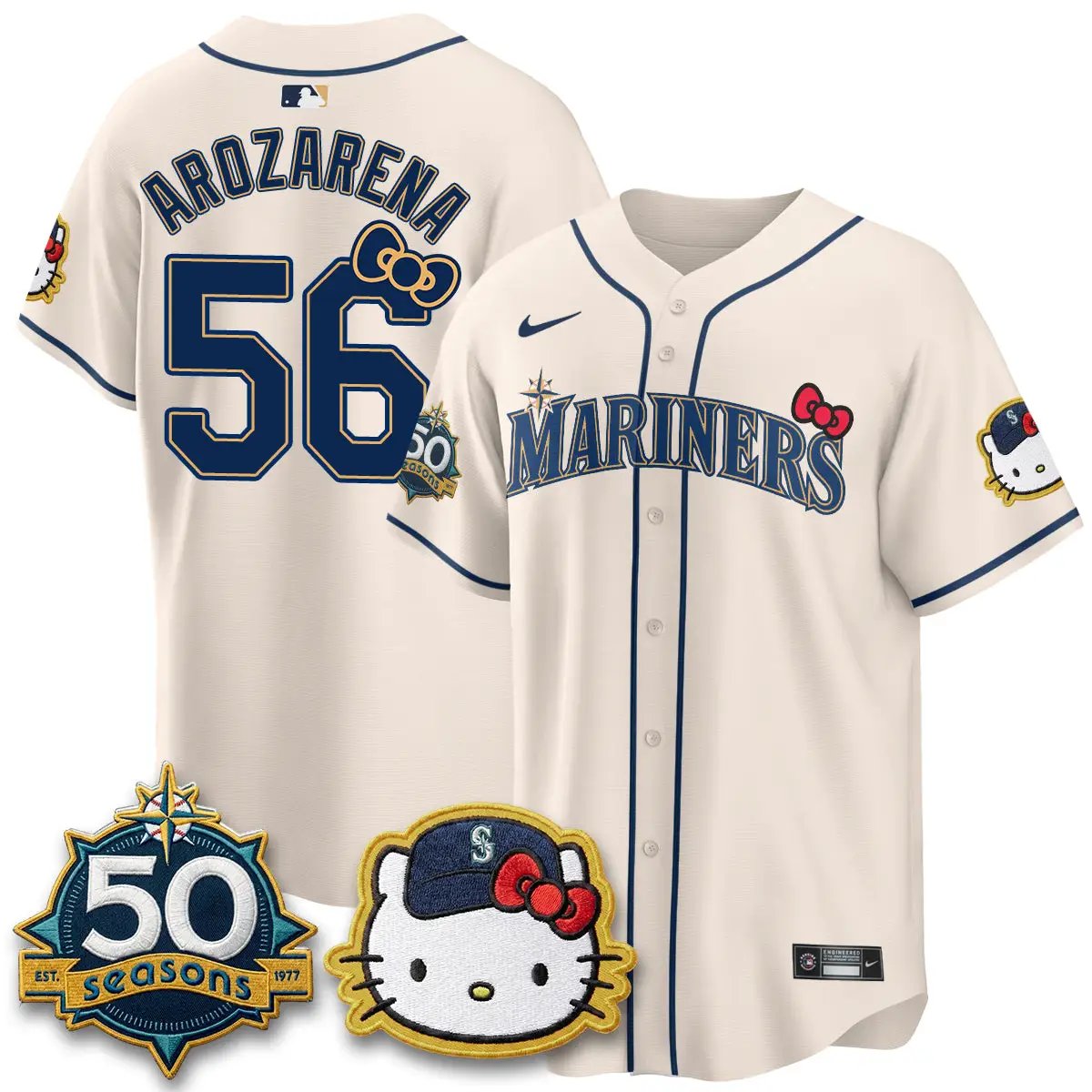 SEA x Meow KT Night Limited Jersey - All Stitched by Seattle Mariners